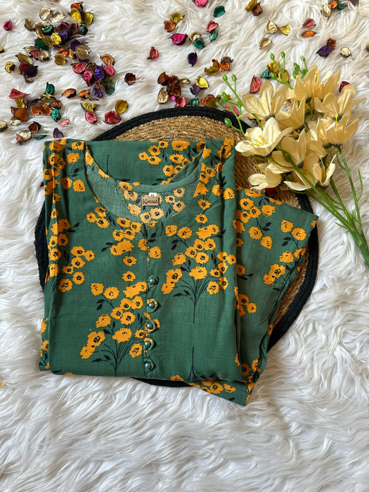Crystal green linen