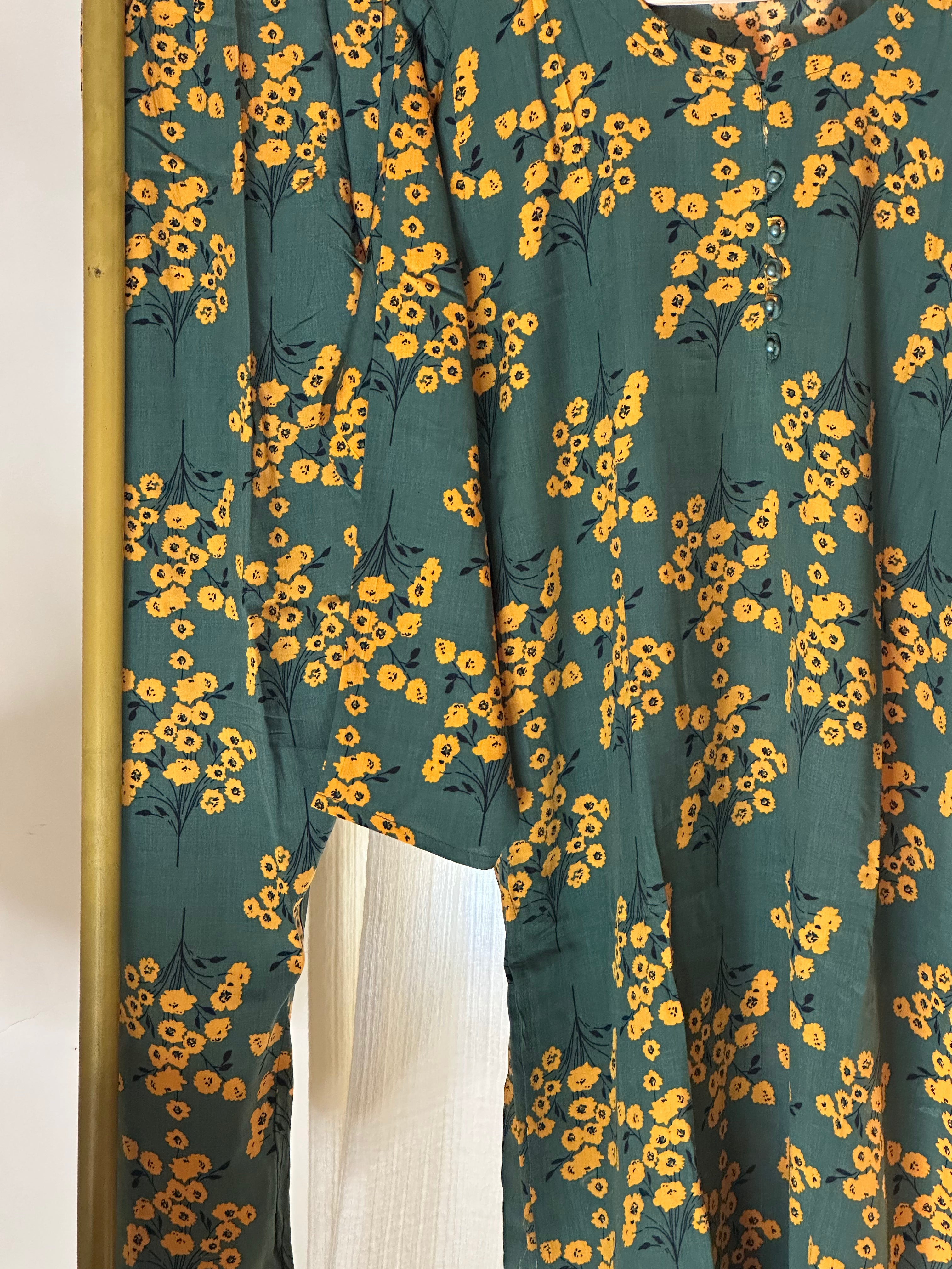 Crystal green linen