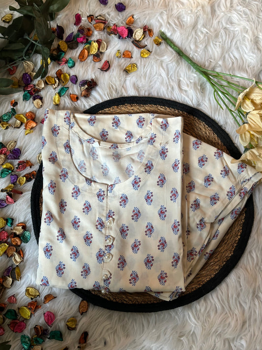 Pearl saphire linen