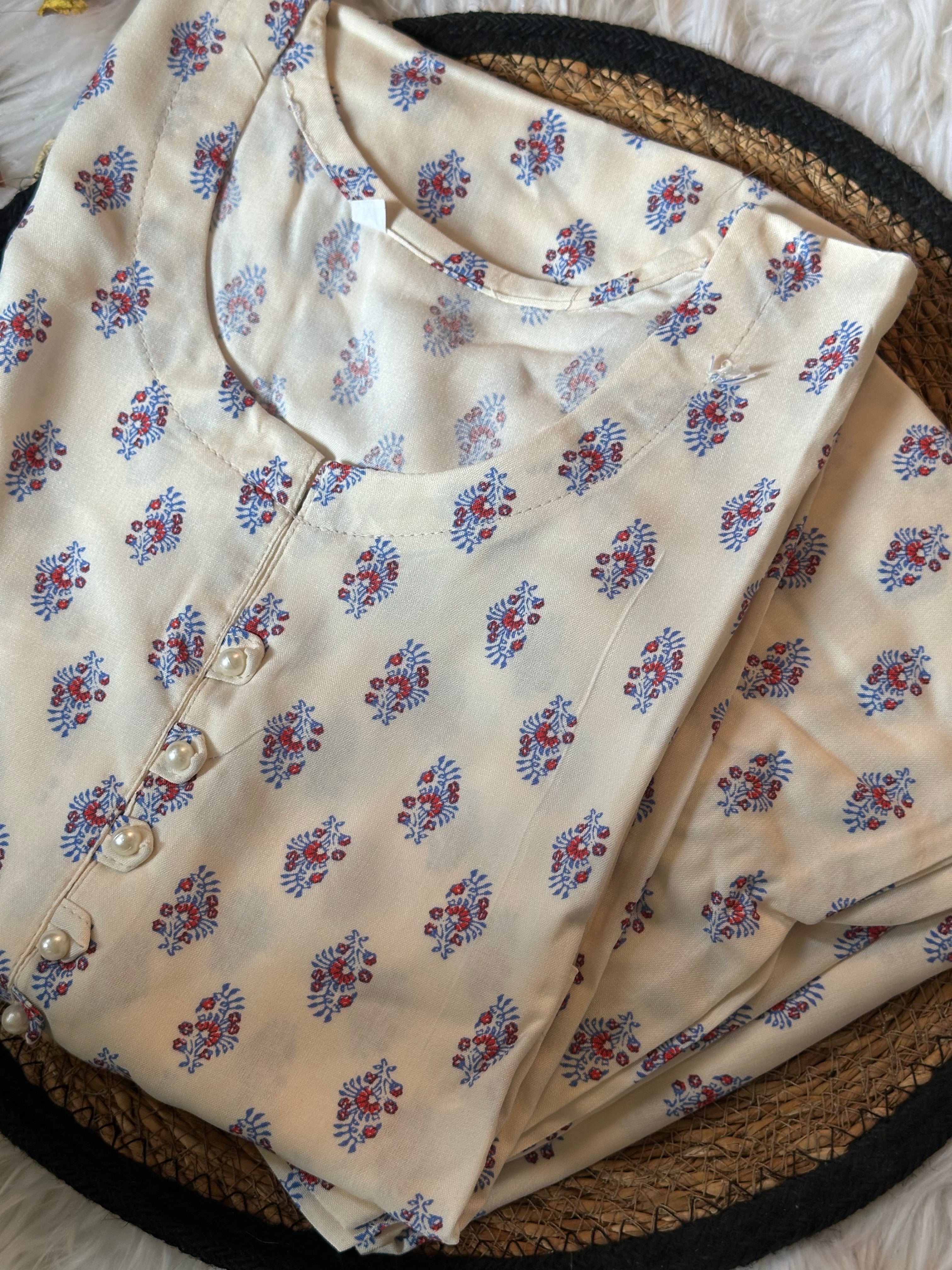 Pearl saphire linen