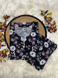 Black daisy khaddar