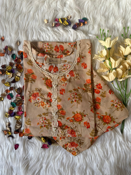 Floral sand lawn