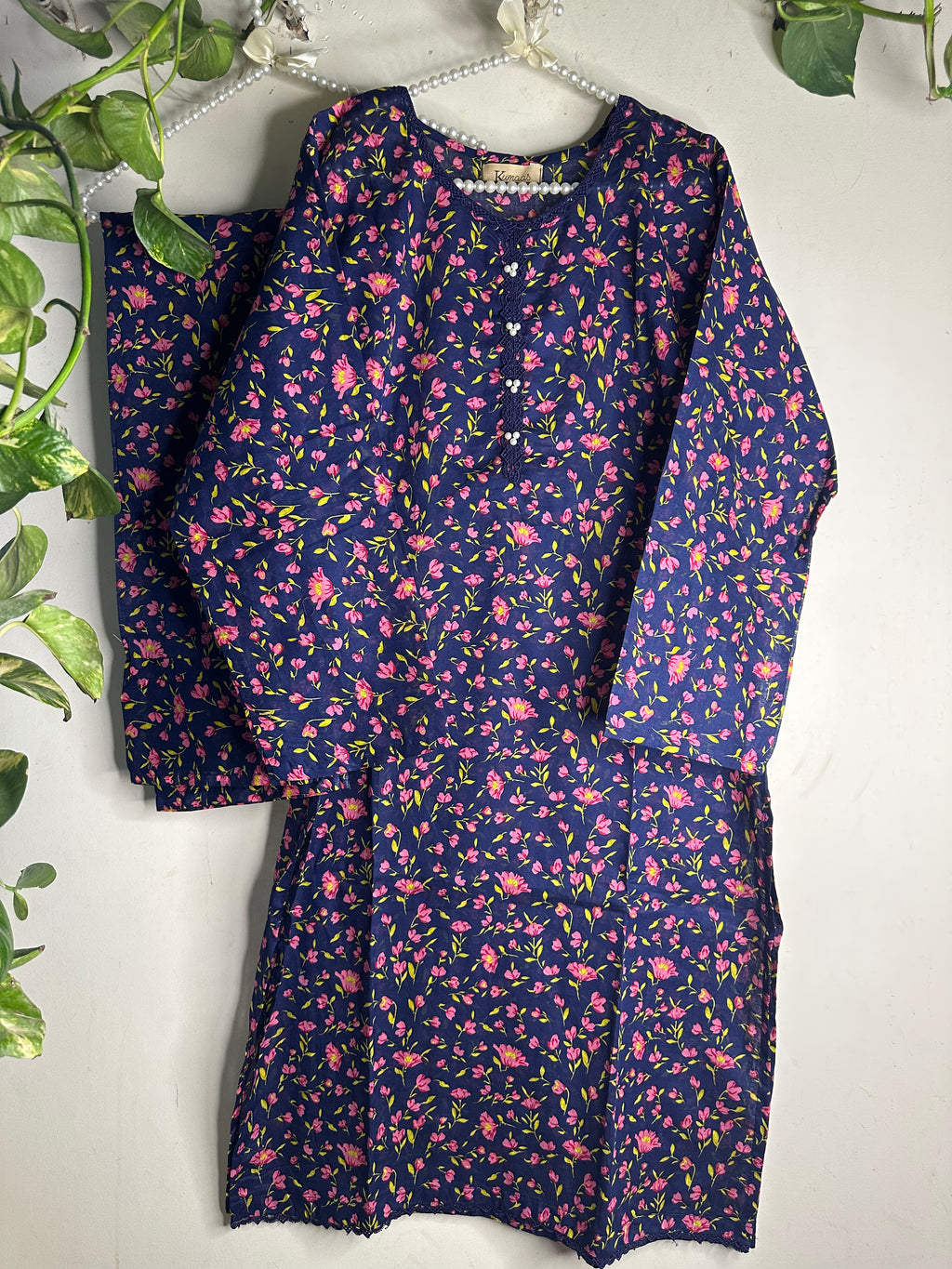 Navy flora lawn