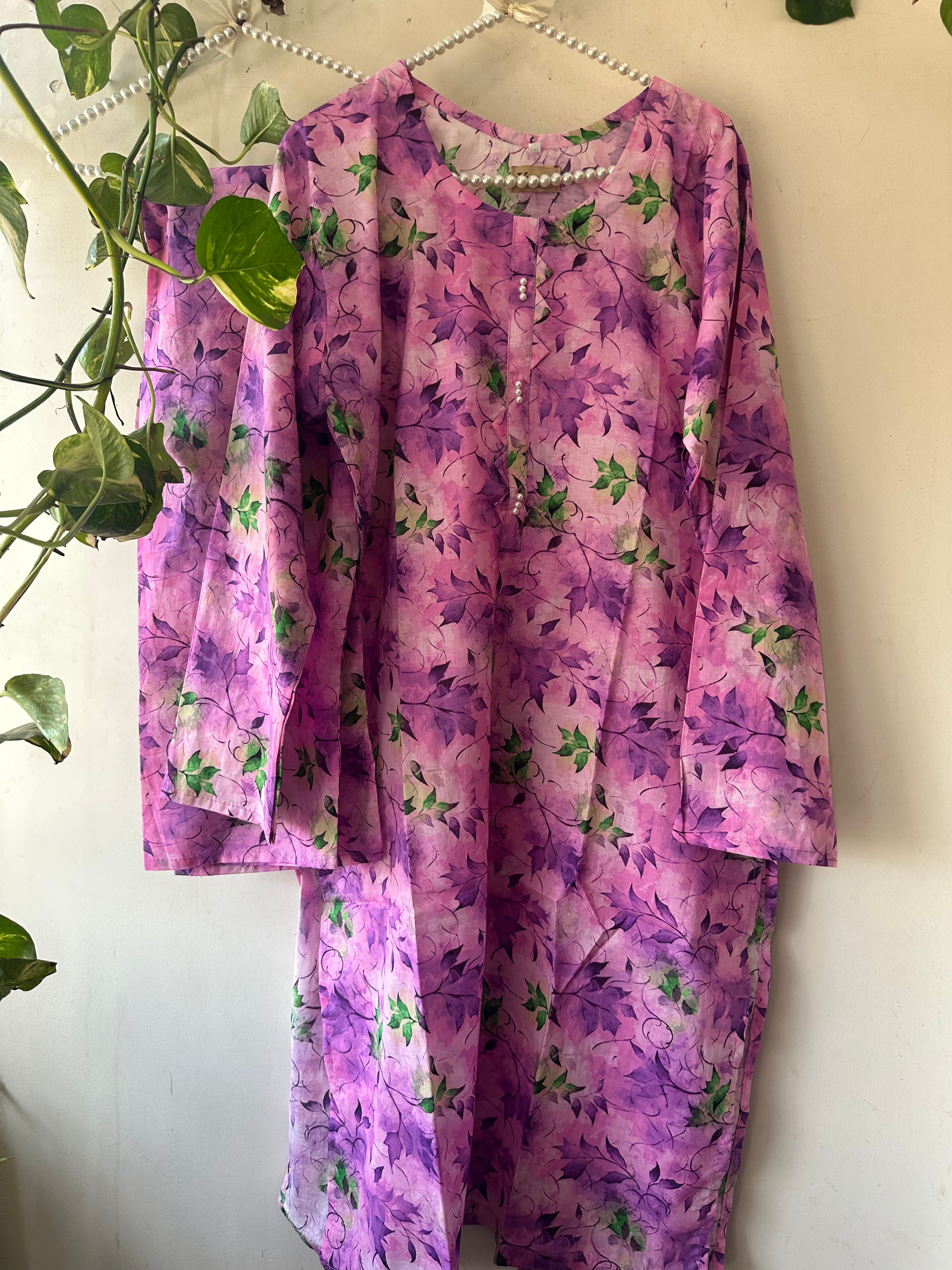 Blooming purple.