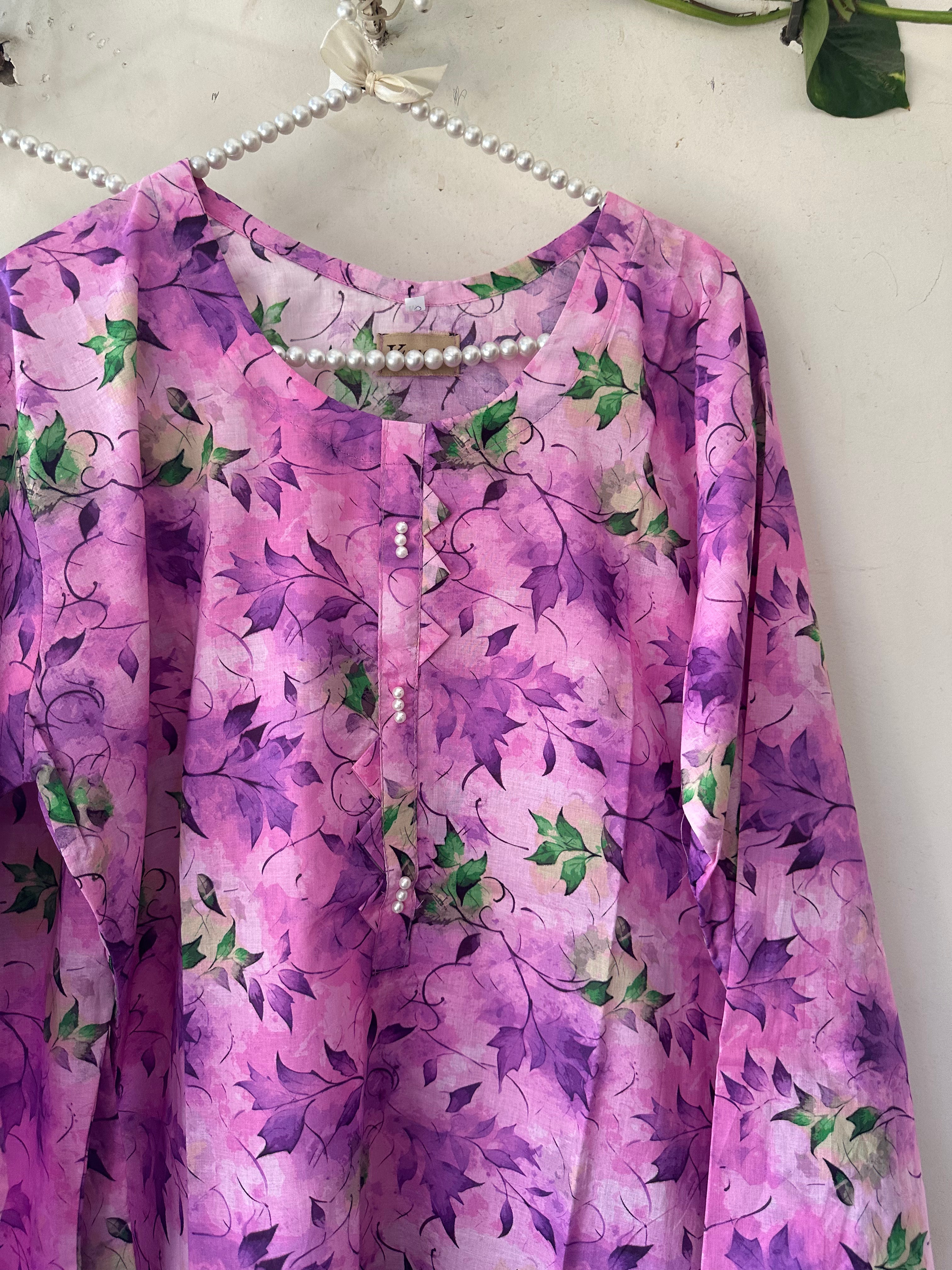 Blooming purple.