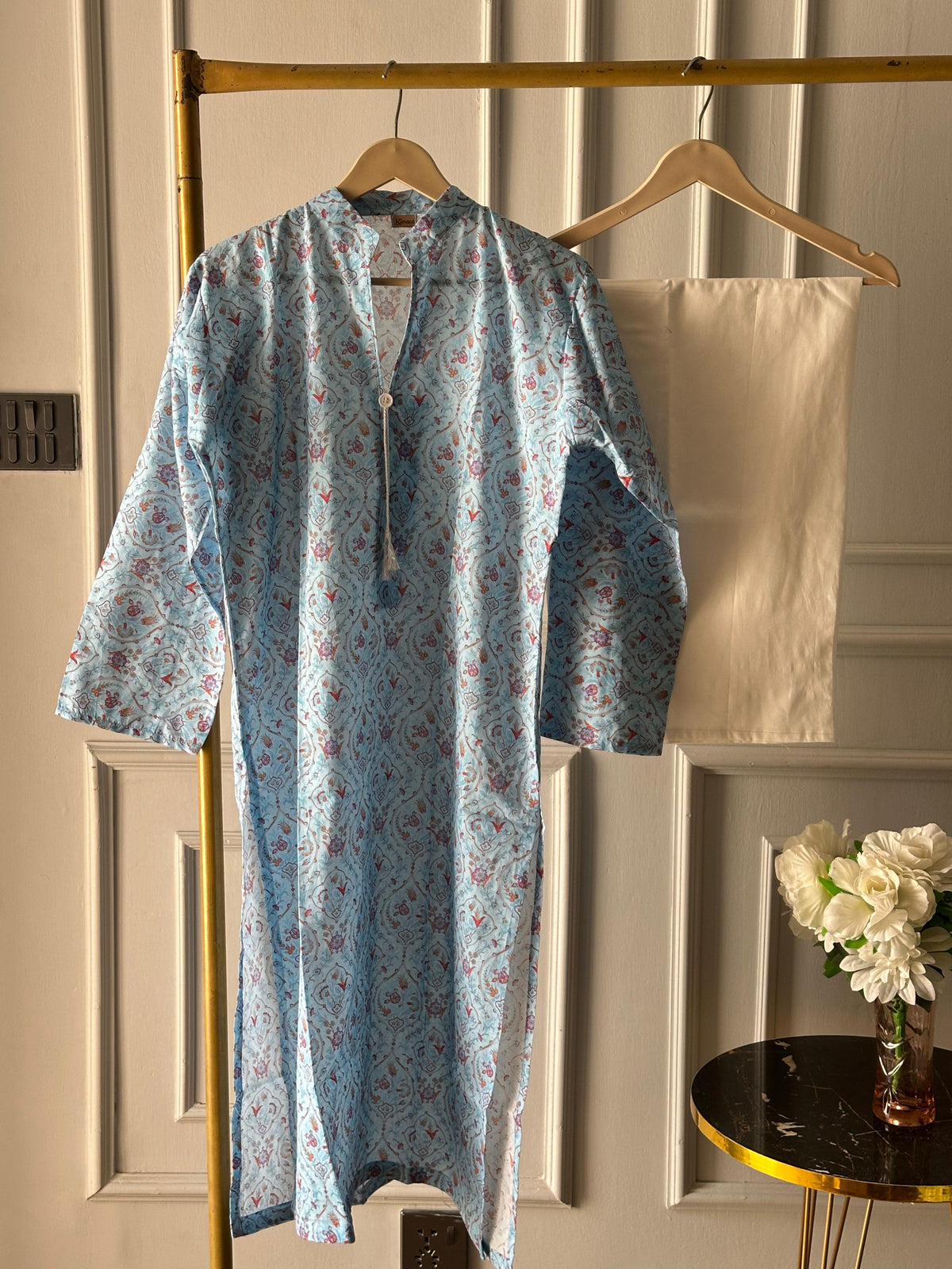 Blue Petal Lawn kurti