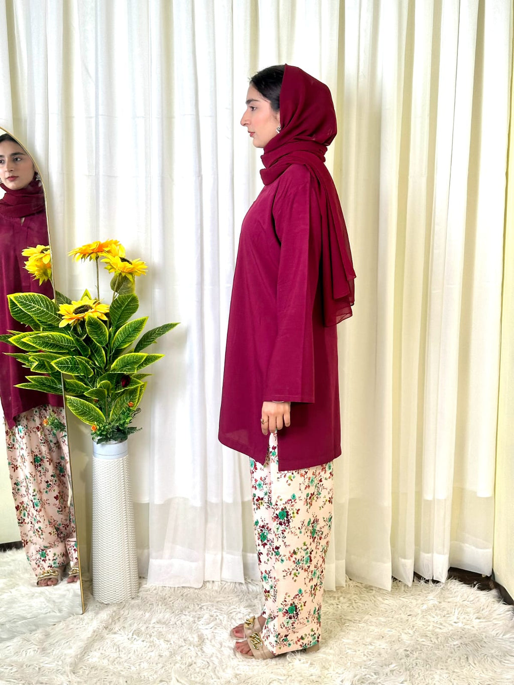 Berry Garden Farshi Shalwar