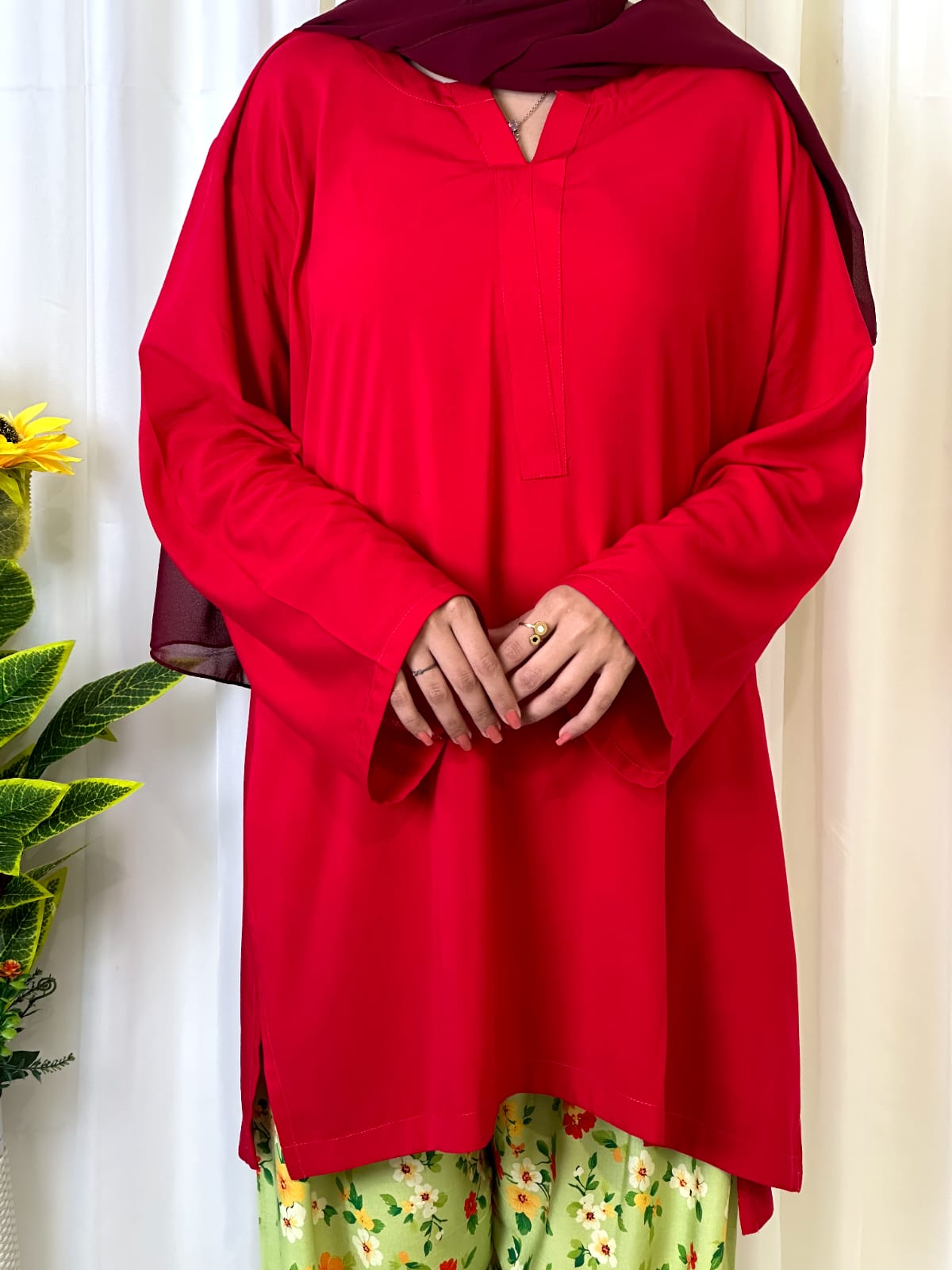 Ruby Flora Farshi Shalwar