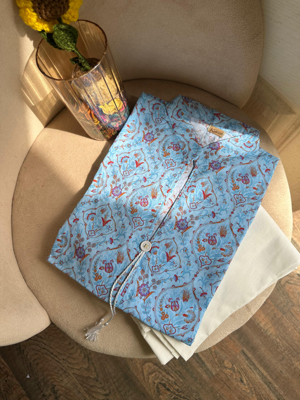 Blue Petal Lawn kurti