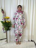 White Flora Khaddar