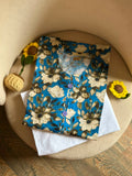 Blue Dahlia Lawn kurti