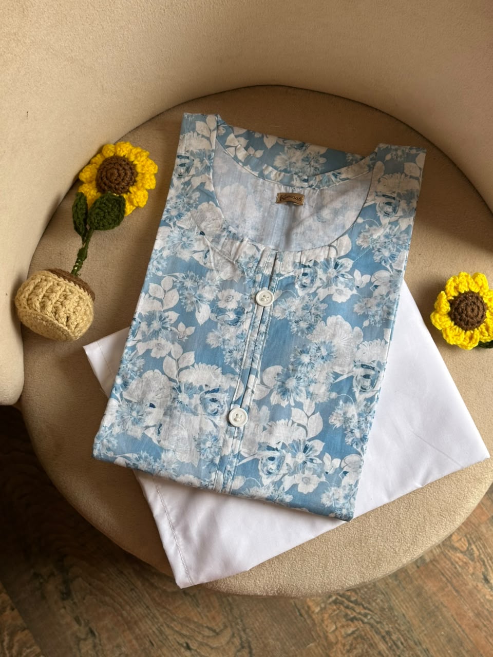 Ocean Mist Lawn kurti