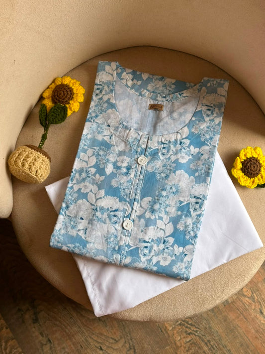 Ocean Mist Lawn kurti