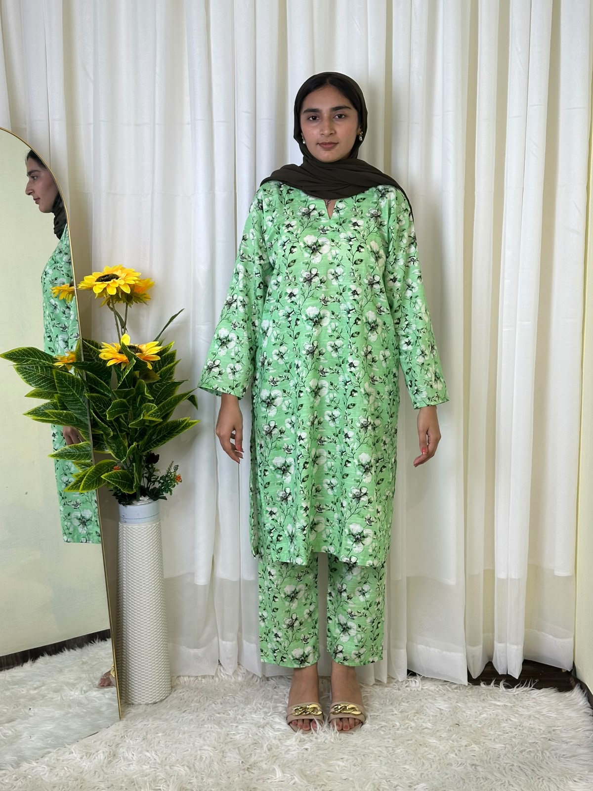 Pistachio Green Khaddar