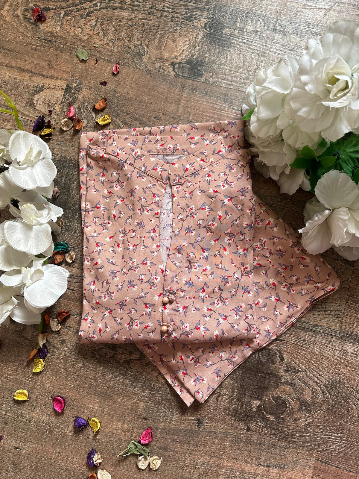 Tea pink linen