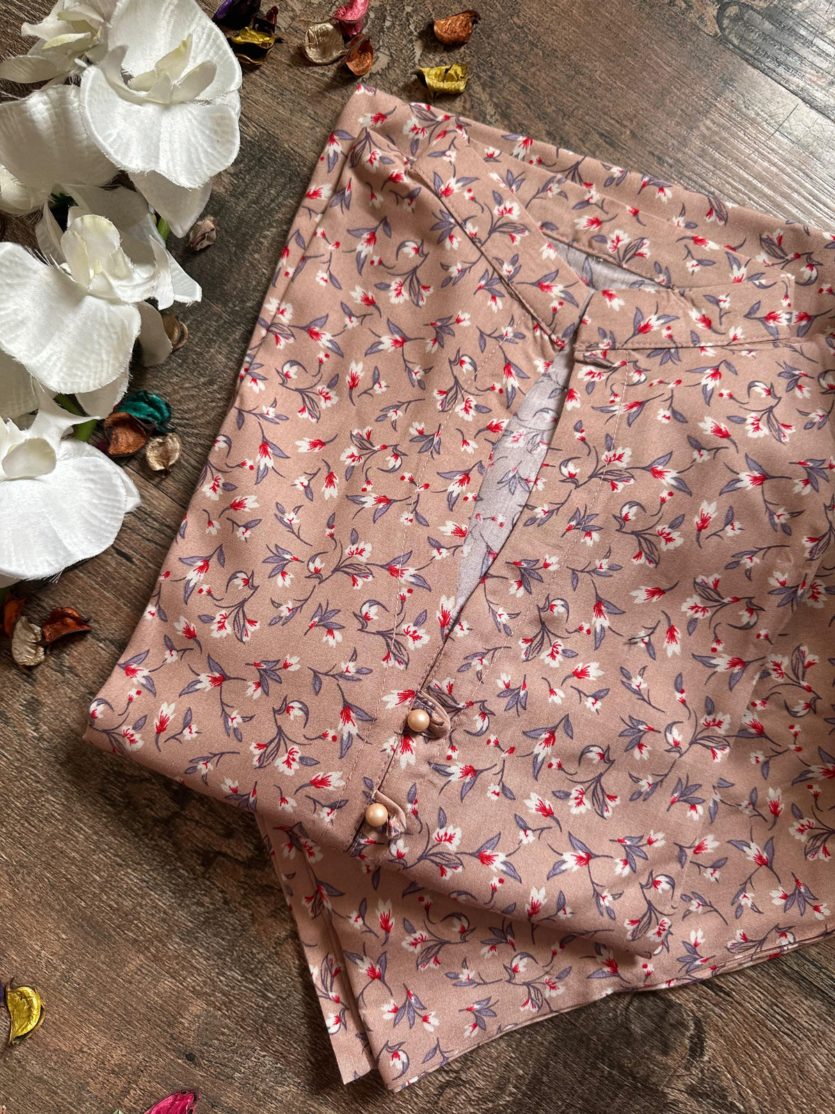 Tea pink linen