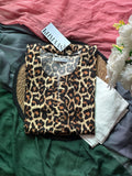 Cheetah print linen