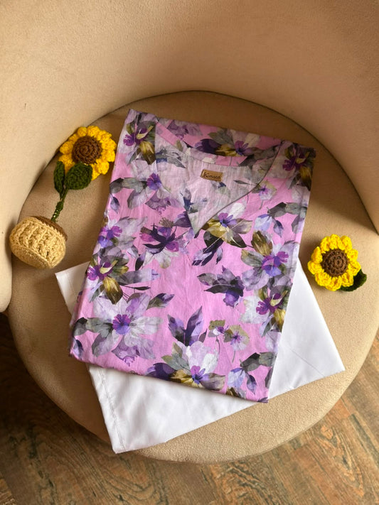 Lilac Haze Lawn kurti