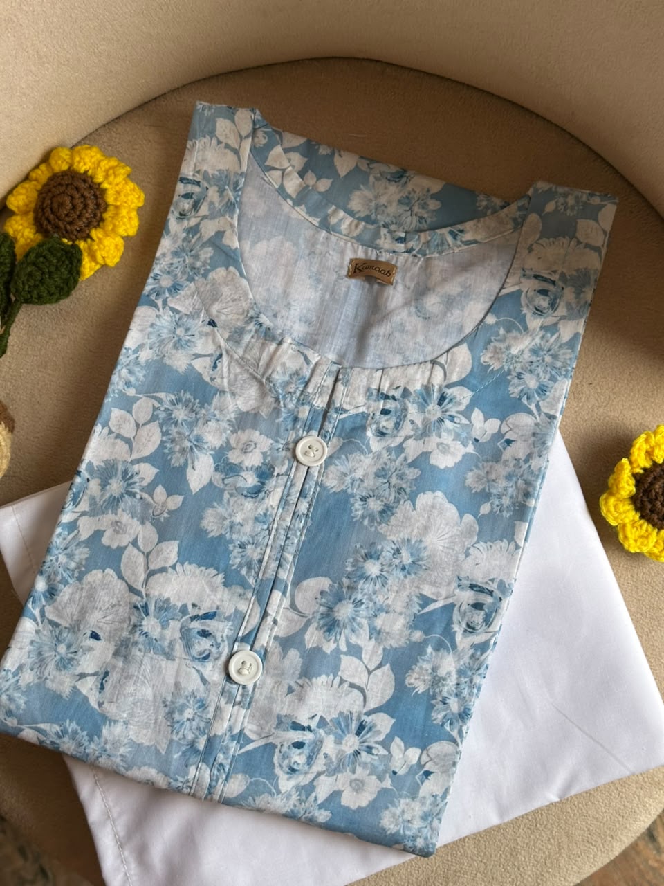 Ocean Mist Lawn kurti
