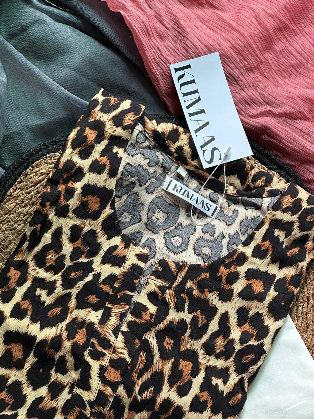 Cheetah print linen