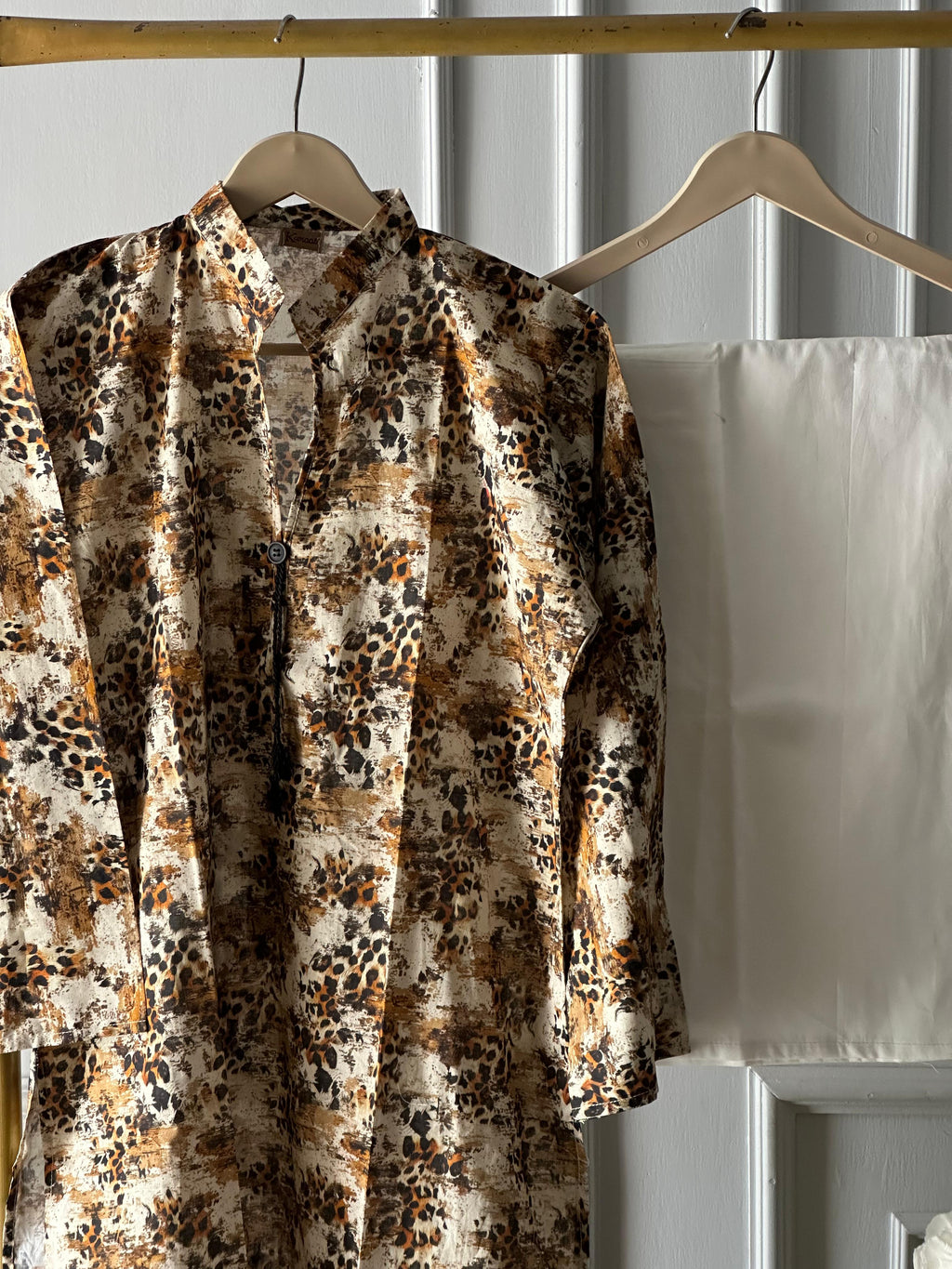 Leopard Muse Lawn kurti