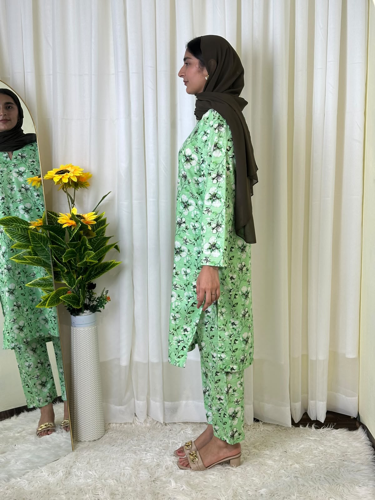 Pistachio Green Khaddar