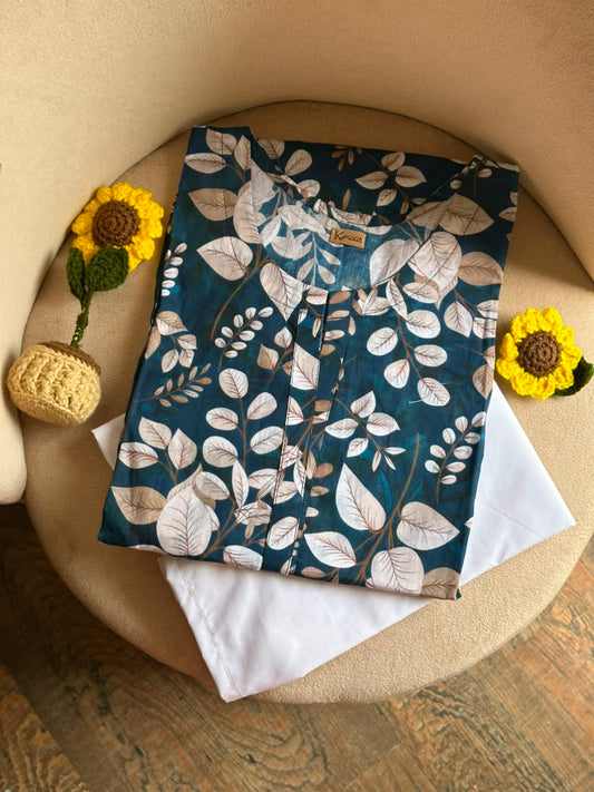 Teal canopy Lawn kurti