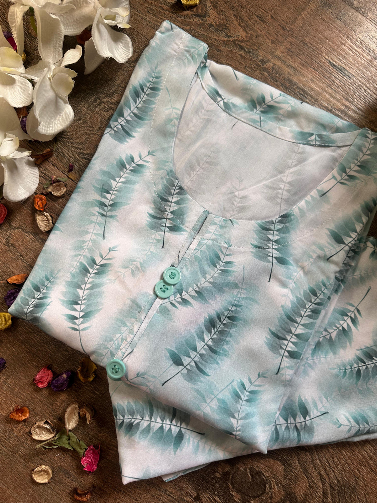Aqua mist linen