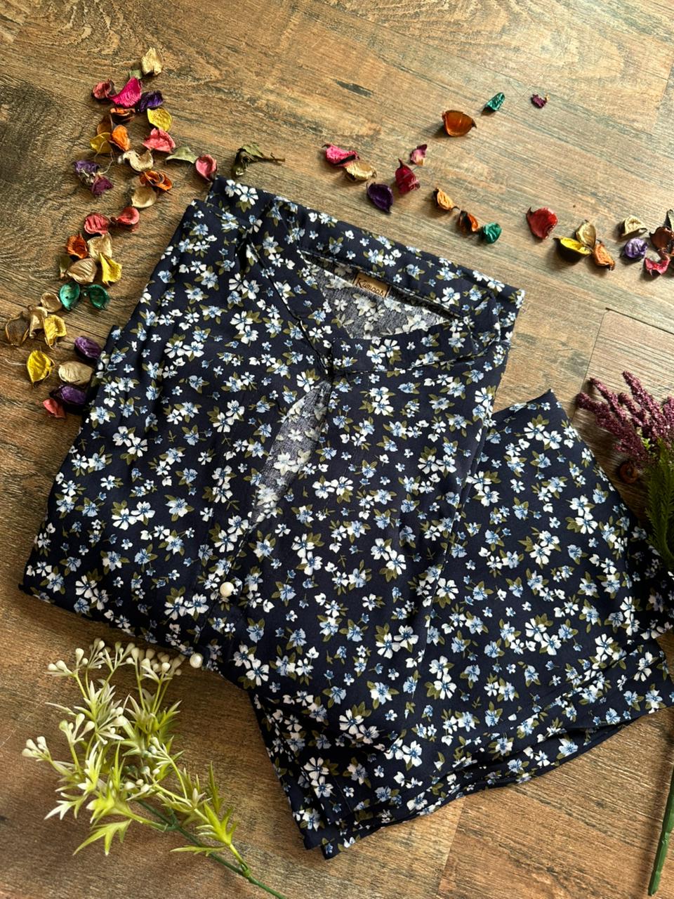 Deepsea Flora Linen