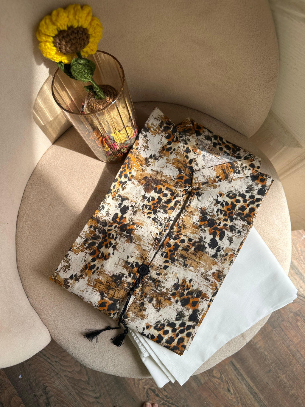 Leopard Muse Lawn kurti