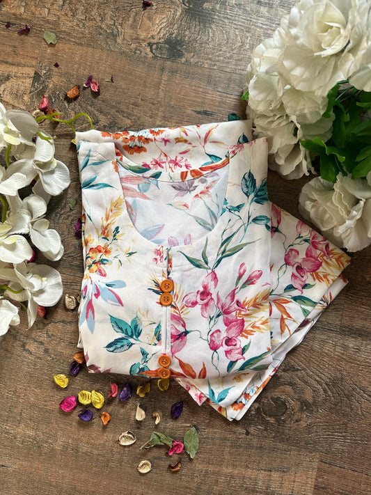 Island bloom linen