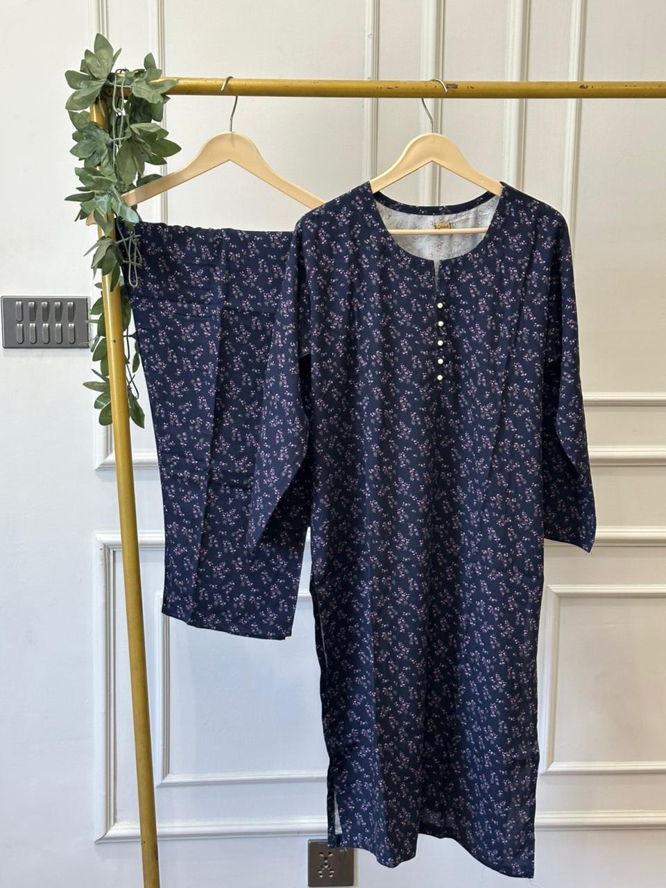 Midnight Bloom Linen