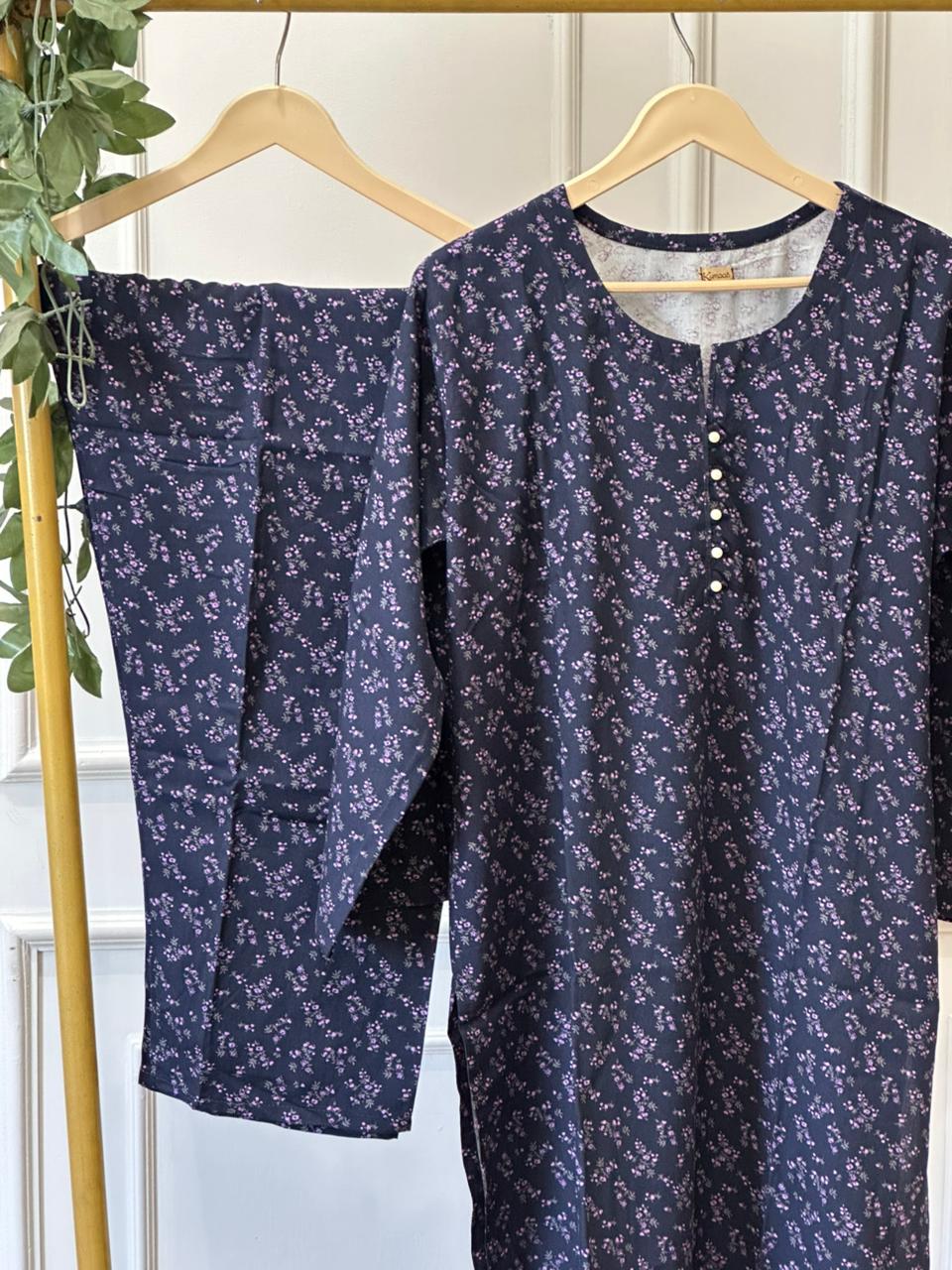 Midnight Bloom Linen