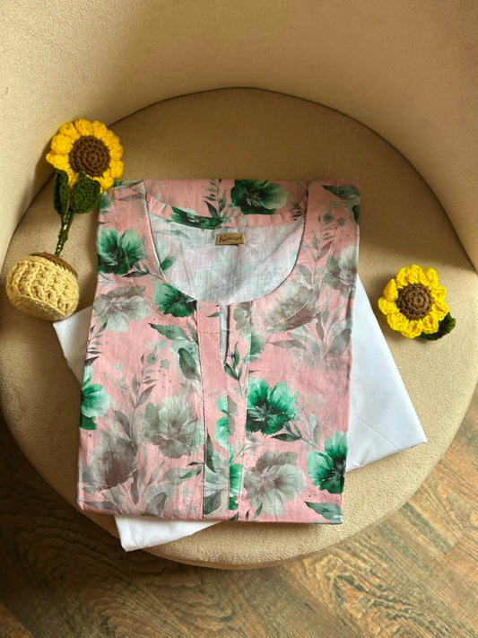 Rosewood Forest Lawn kurti
